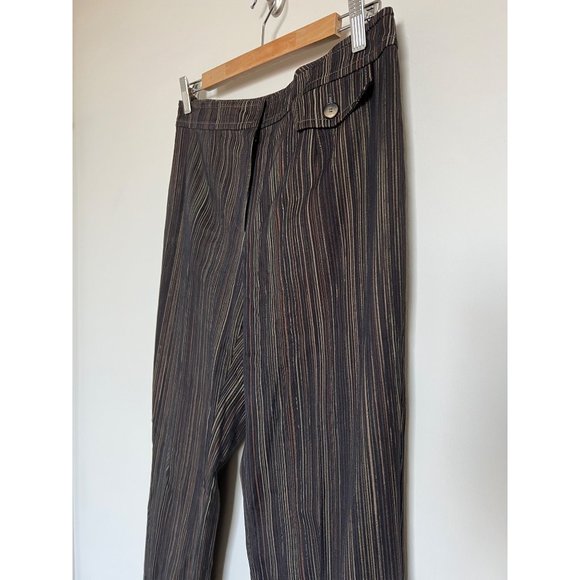 Collection Brown & Tan Stripped Pants - Size 4 - Picture 3 of 7